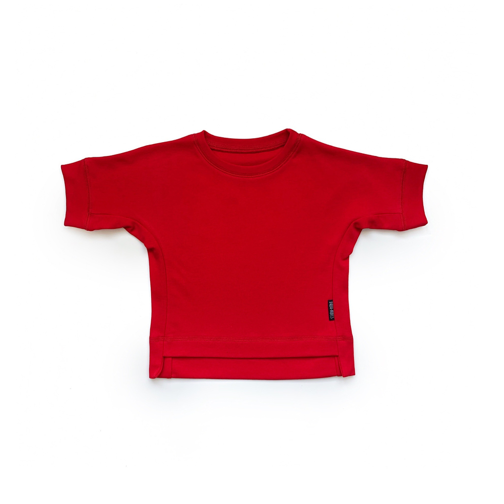 футболка оверсайз (бордовый)