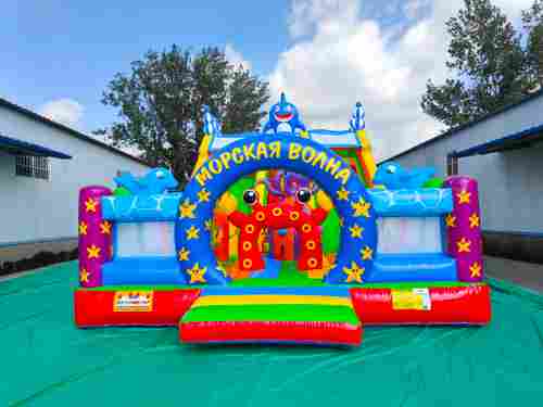 Коммерческий надувной батут «Морская волна 3», 10*6*6 м