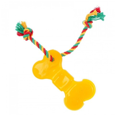 Игрушка термопластичная "Кость с канатом", 19 см