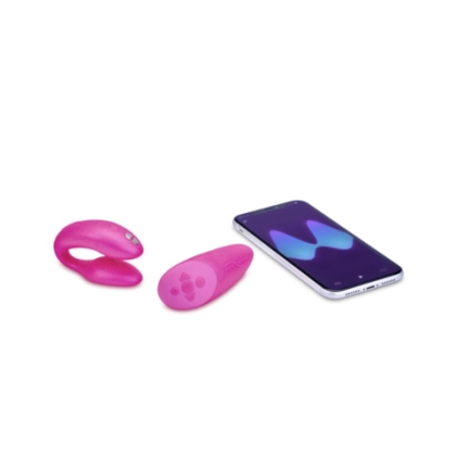 Сенсорный вибромассажер для пар We-Vibe Chorus, розовый