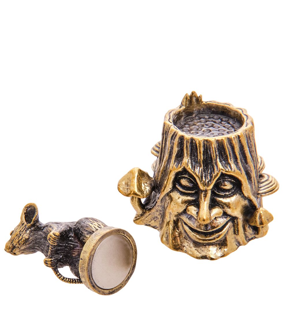 AM-3557 Наперсток «Пень с мышко» (латунь)