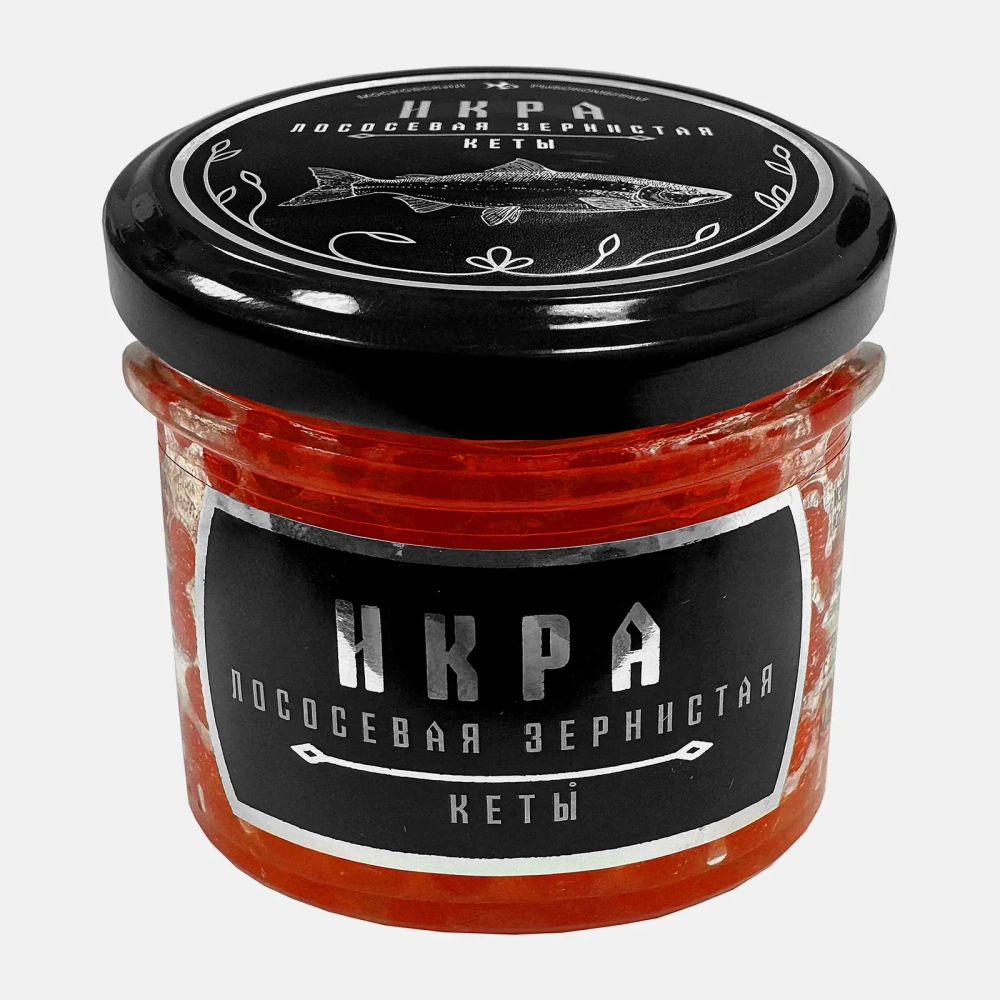 Икра кеты зернистая 90г в ассортименте