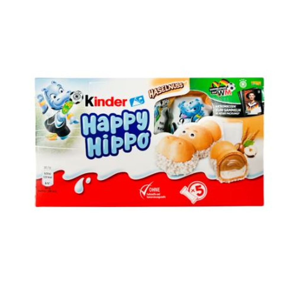 Печенье Kinder Happy Hippo Hazelnut молочное 103,5гр