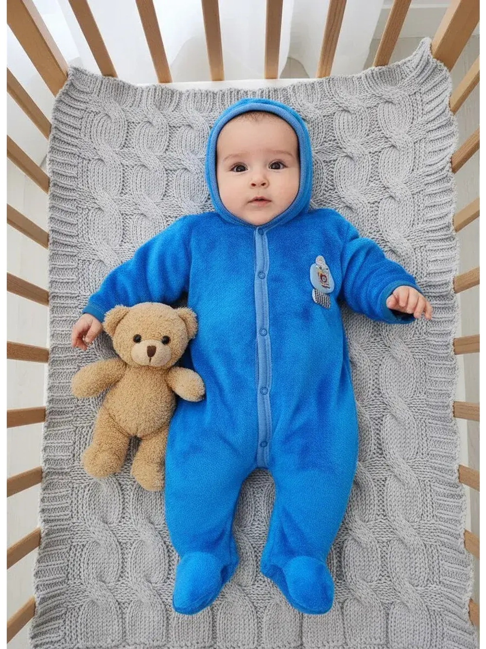 теплый комбинезон для новорожденных