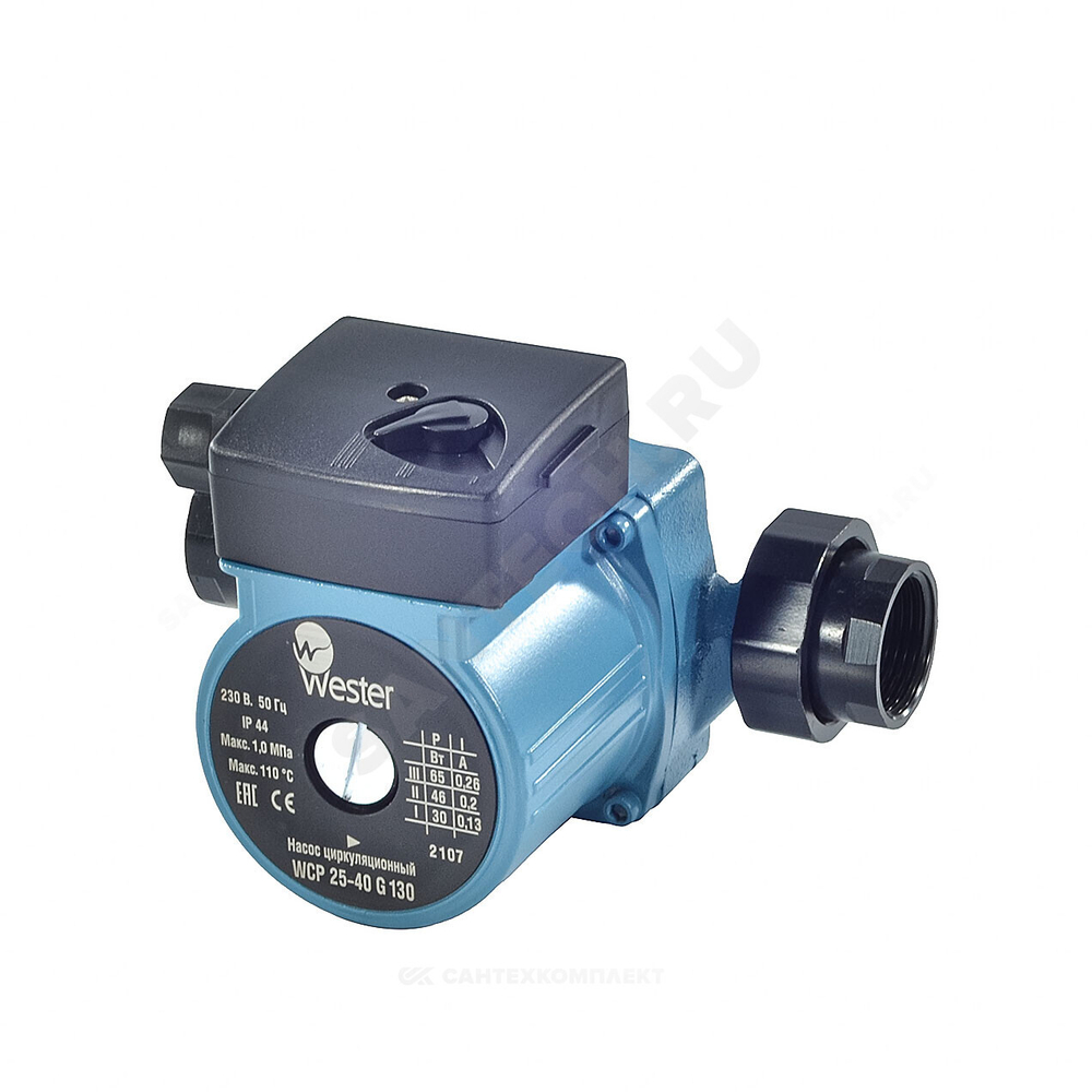 Насос циркуляционный с мокрым ротором WCP 32-60G PN10 230B/50Гц Wester 0-18-0040