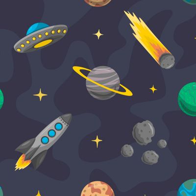 Космос на темном фоне