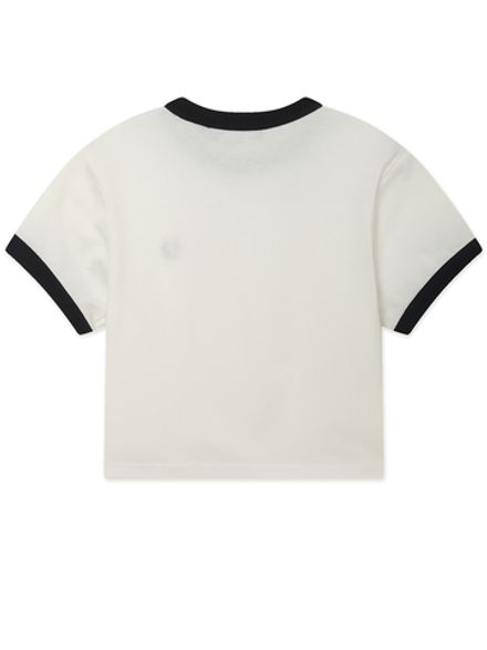 Женская Футболка Cropped Ringer