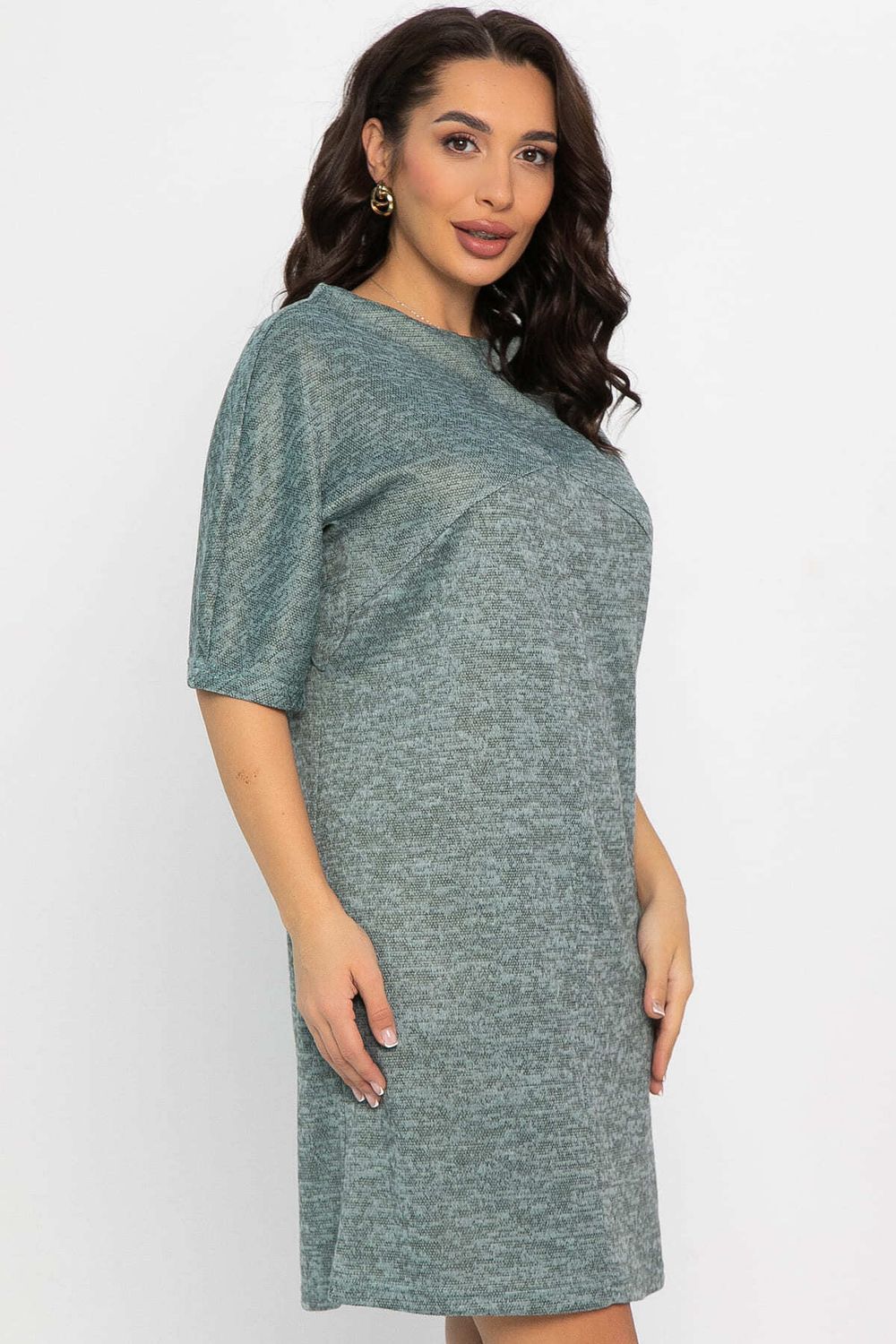 Платье трикотажное Ветта (зеленое) П14599-10М LT Collection (Акция)