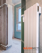 Радиатор WARMMET водяной настенный вертикальный Flat 60V (W) БЕЛЫЙ RAL9016