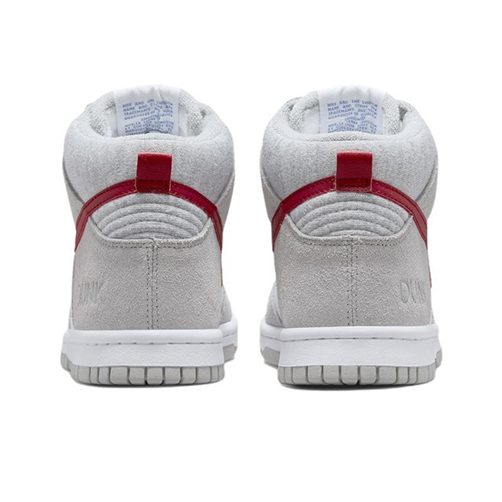 Кроссовки Nike Dunk High Athletic Club - Light Smoke Grey Gym Red