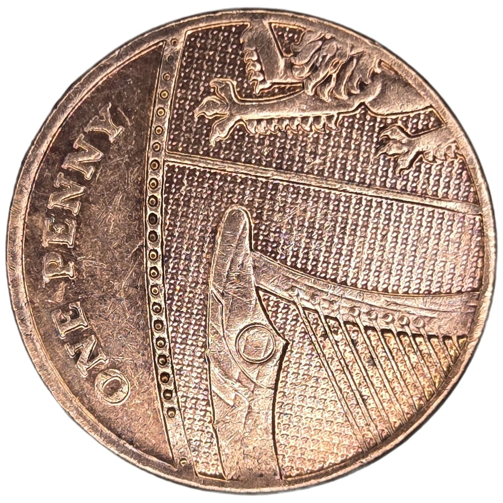 United Kingdom, 1 Penny - Elizabeth II (4th Portrait), 2012, XF