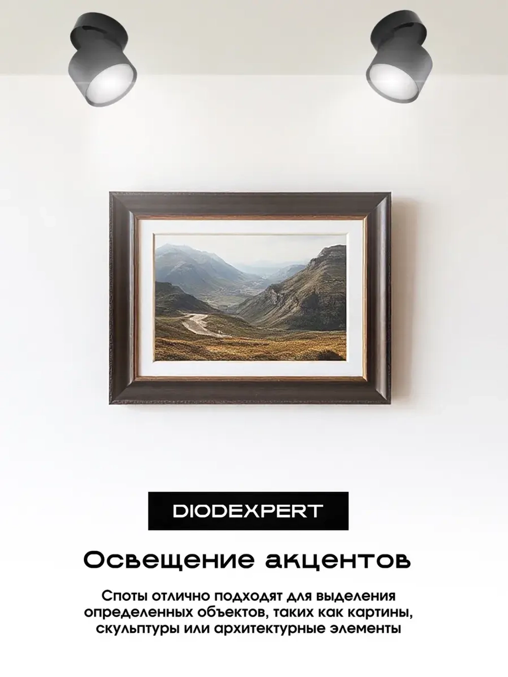 Спот светильник потолочно-настенный