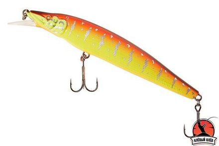 Воблер ADUSTA Jerk Spiker 130SP 19гр #008 Red Hot Tiger