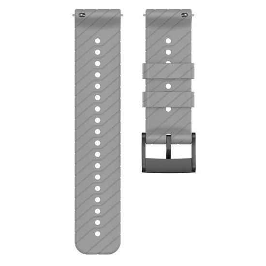 Силиконовый ремешок Suunto 24 mm для 9 / 9 Baro / 7 / D5 / Spartan Sport быстросъемный (Athletic 3) (Серый)