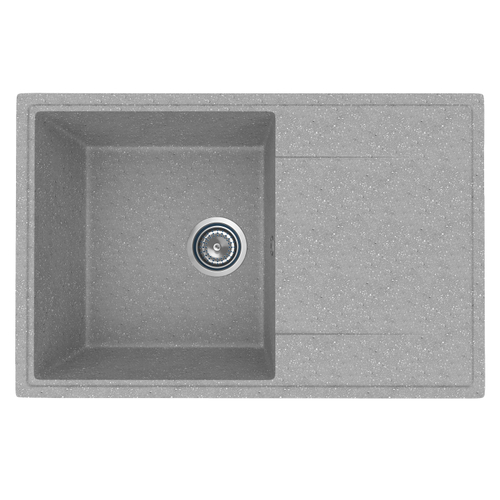Мойкa ML-GMU07 УЛЬТРА с крылом, серый камень, 735*475 мм (глуб. чаши 175)