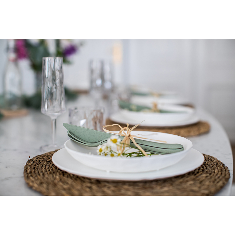 Тарелка club, organic, D26 см, синяя
