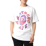 A Bathing Ape Tie Dye Twist College Tee