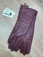 Перчатки.Женские.Кожаные.Люкс качества. Подклад: трикотаж-шерсть. 5 шт в упаковке.