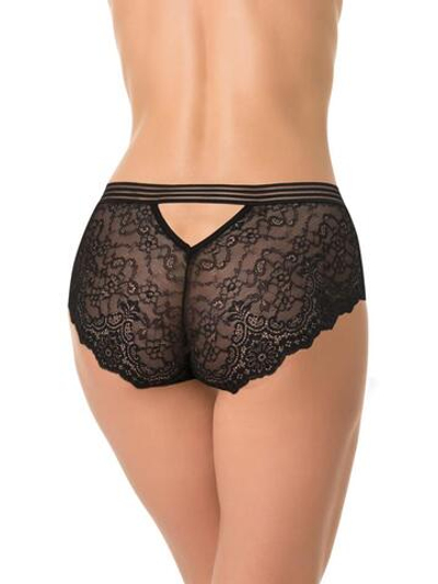 Женские ажурные трусики-слипы (Размер: XL) (Цвет: красный)