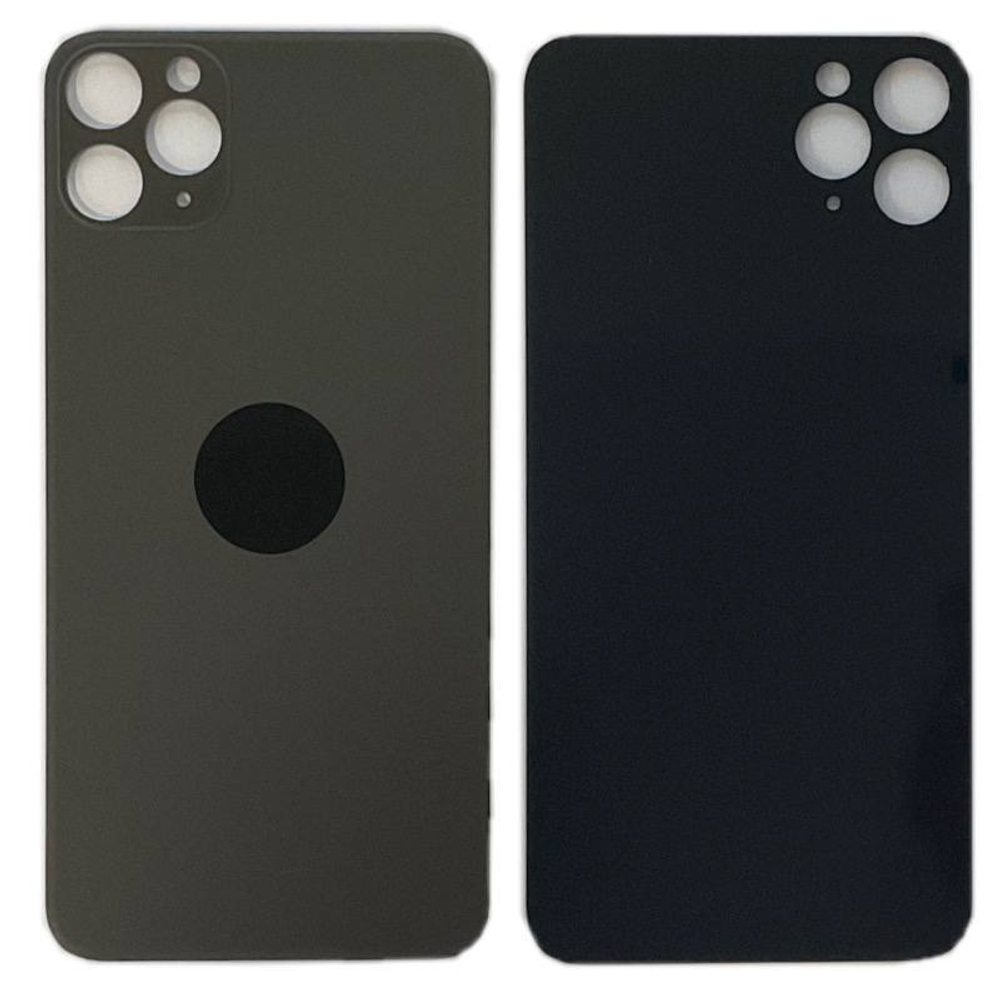 Задняя крышка для Apple iPhone 11 Pro Max Серый (стекло, широкий вырез под камеру)