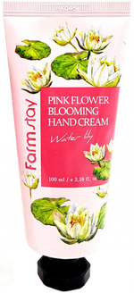 FarmStay. Крем для рук с экстрактом лепестков водяной лилии Pink Flower Blooming Hand Cream Water Lily