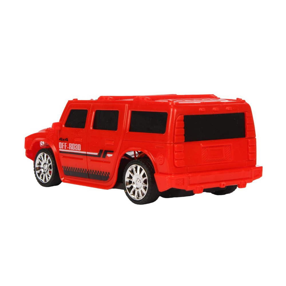Джип на РУ, красная, коробка A001