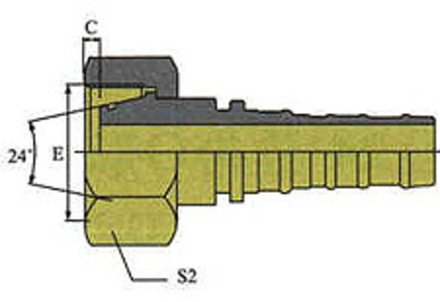 Фитинг DN 20 DKO-S (Г) 36x2 25 Interlock POWERMASTER