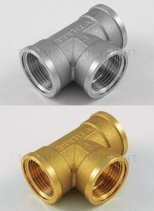 Тройники Tiemme ВР латунные резьбовые