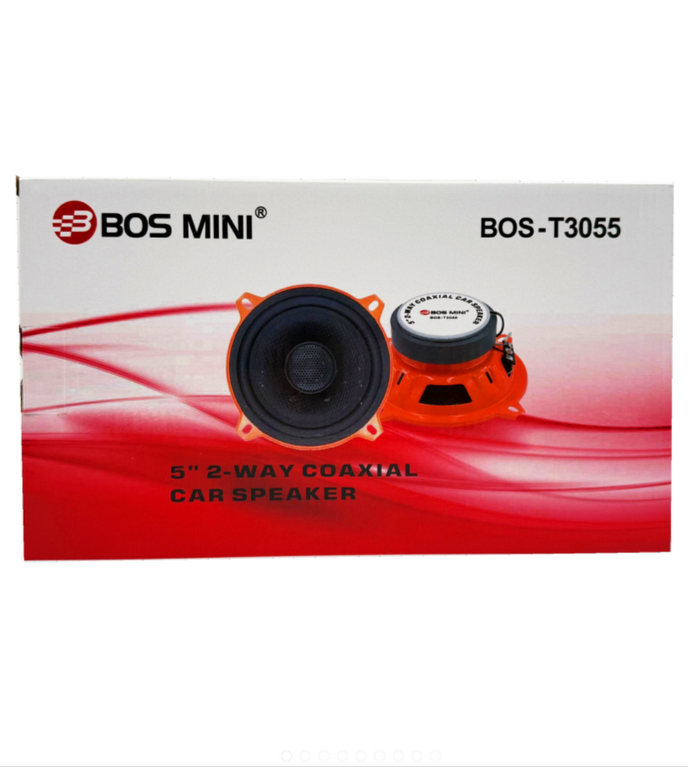 Автоколонки 13см. 5" 2-Way Coaxial "Комплект2шт" Bos-Mini BOS-T3055