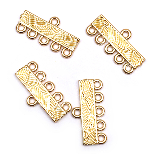 Коннектор - разделитель двусторонний 20х10 мм, позолота