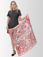 Платок «Русское сердце» 100% шелк