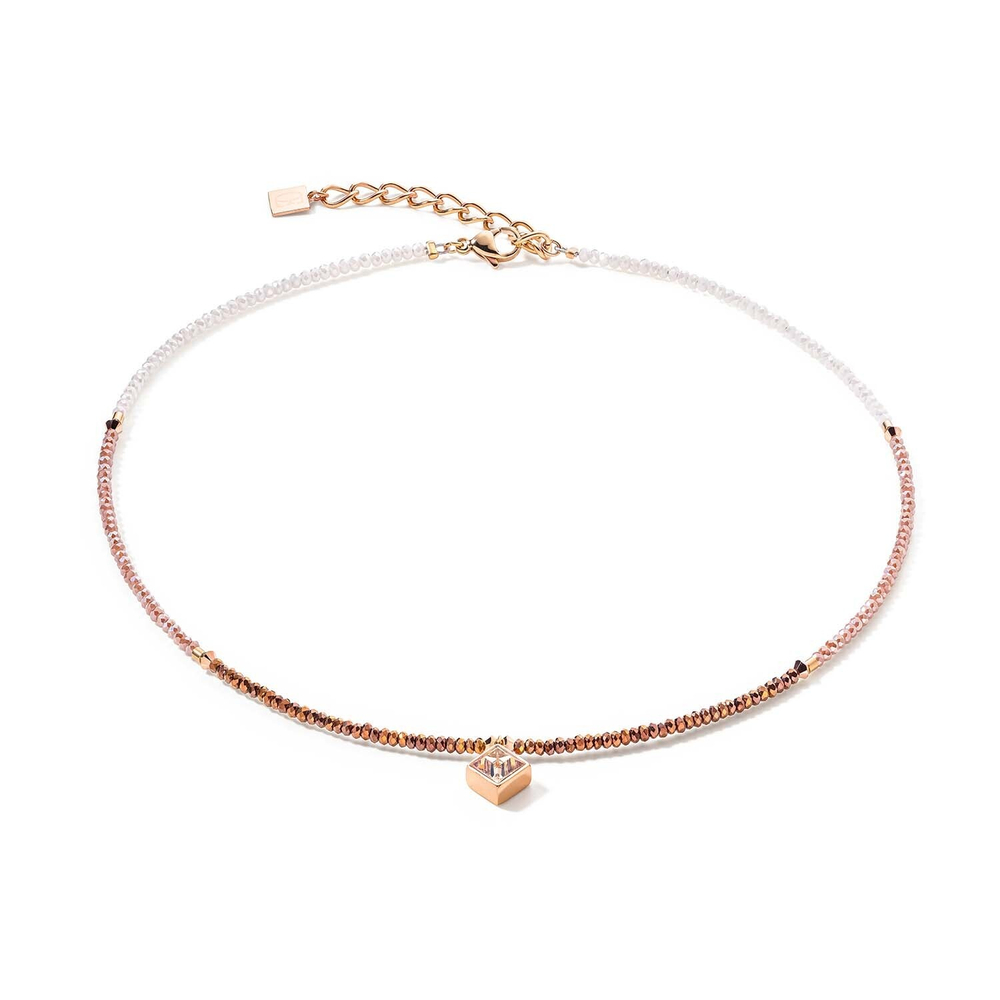 Колье Coeur de Lion Golden Shadow - Rosegold 6006/10-1037 цвет розовый, золотой
