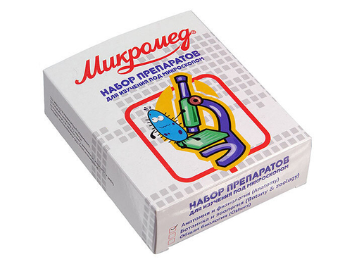 Набор препаратов "Ботаника и зоология" (14 обр.)