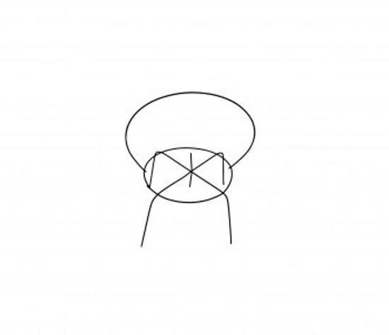 Ритуальный каркас- поминальник малый с ручкой 900