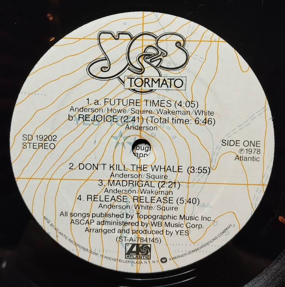 Винтажная виниловая пластинка LP Yes Tormato (USA 1978)