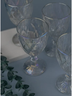 Набор фужеров для вина, 330 мл, 6 шт. перламутровый