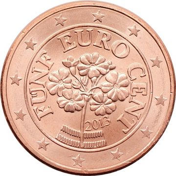 5 евроцентов 2013 Австрия (5 euro cent)