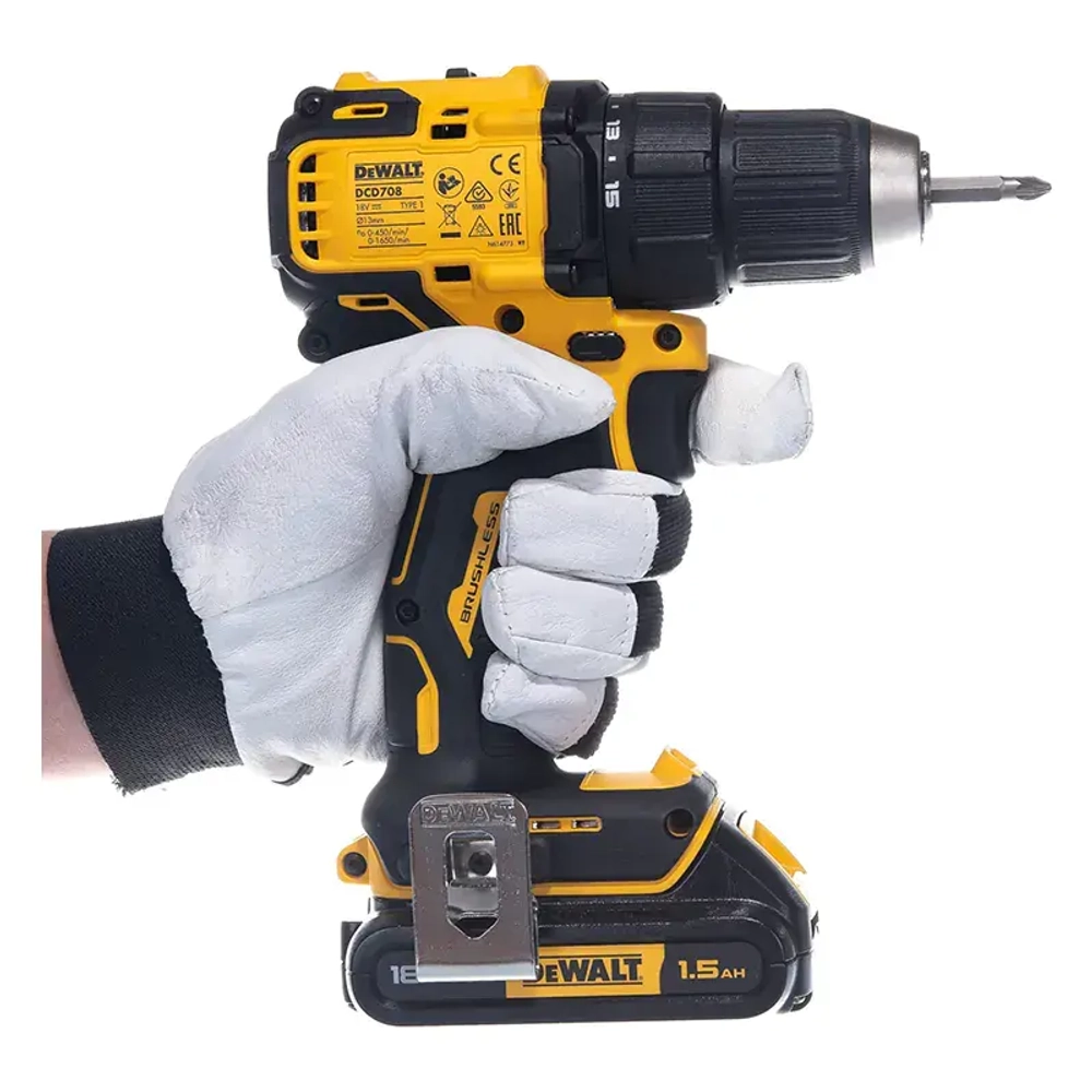 DeWalt DCD708L2T аккумуляторная дрель-шуруповерт (2 x 3 Ач, ЗУ)