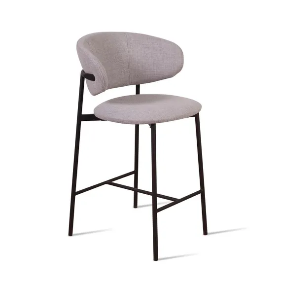 Полубарный стул Adele, серая рогожка