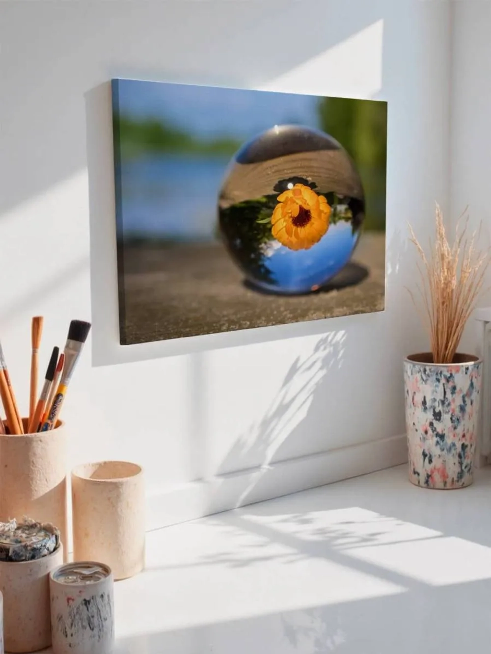 Картина на стену 40 X 50 Цветок в шаре