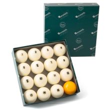 Комплект бильярдных шаров 68 мм "Aramith Premier", желтый биток