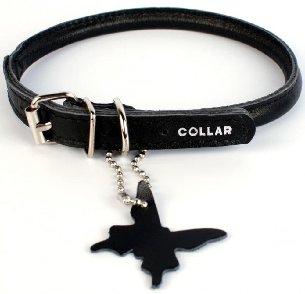 Ошейник "CoLLaR Glamour" круглый черный для длинношерстных собак ширина 10мм, длина 39-47см Ошейник "CoLLaR Glamour" круглый черный для длинношерстных собак ширина 10мм, длина 39-47см