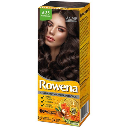 Краска для волос Rowena Каштановый 6.35