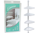 Полка угловая 4-х секционная "Элансия", белый
