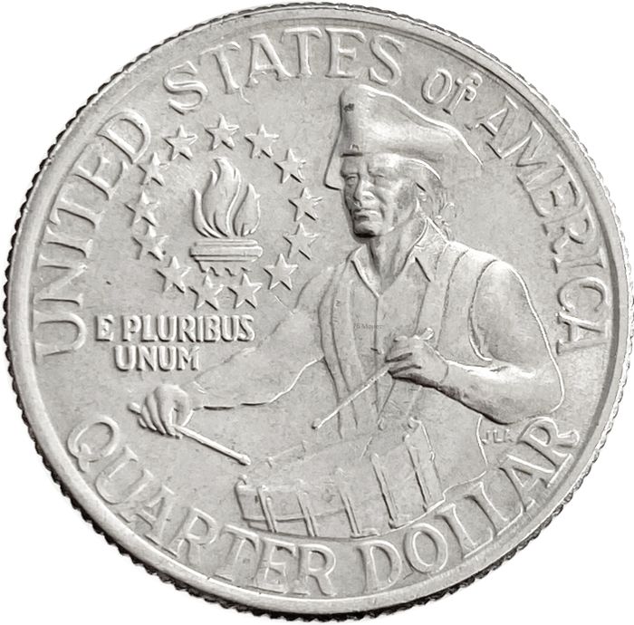 25 центов (квотер) 1976 США «200 лет независимости США»