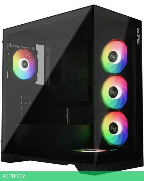 Корпус XPG Invader X Black (INVADERXMT-BKCWW)