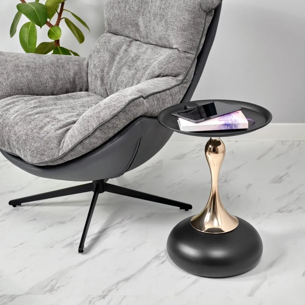 Кофейный столик Bradex Home Angel 40x55см, чёрный, металл