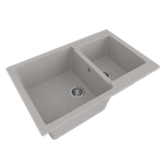 Мойка ML-GMS13 СТАНДАРТ двухчашевая, светло-серый (310), 767*502*190мм