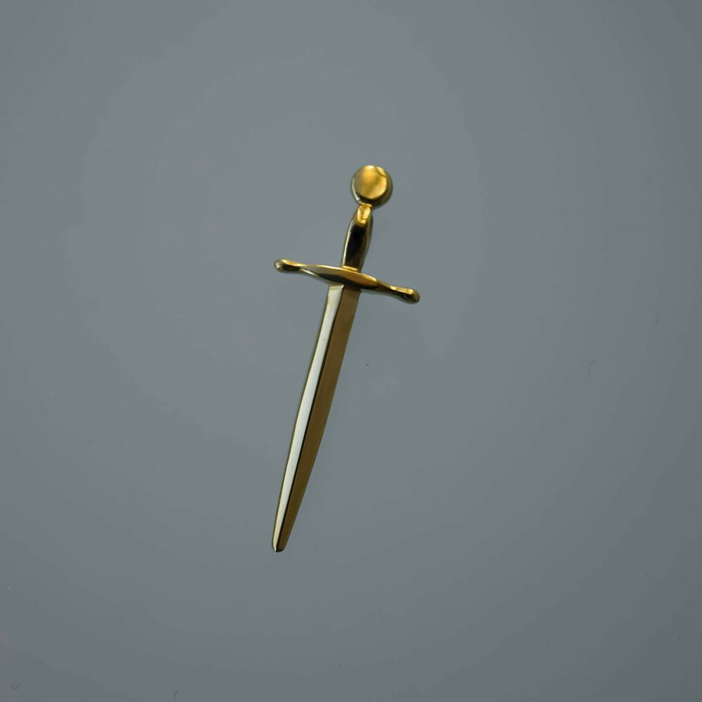 Подвеска Меч,позолота