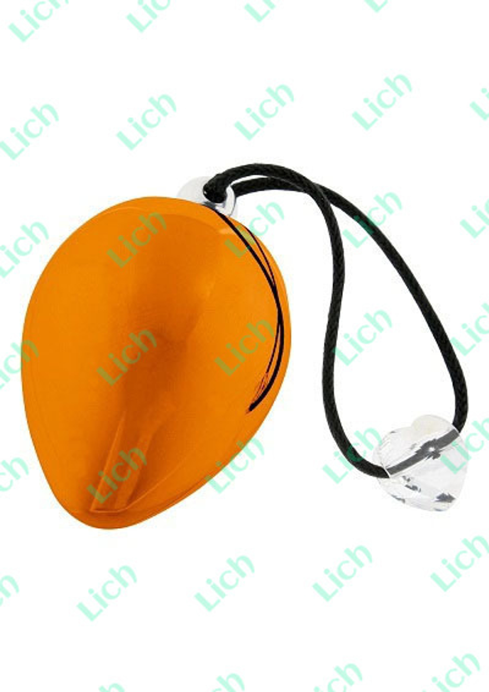 Оранжевое виброяичко с кристаллом Swarovski EggXitting, 3.8 см